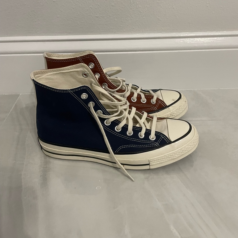 Converse multicolor Navy and brick Orange